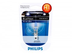 Галогеновая лампа Philips H1 BlueVision Ultra 4000K блистер